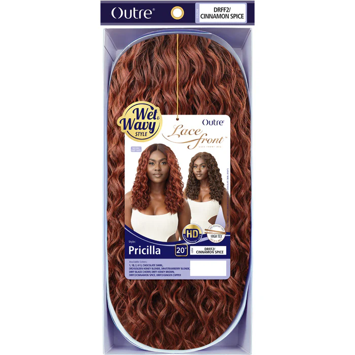 Outre Wet & Wavy HD Transparent Lace Front Wig - PRICILLA - Image 6