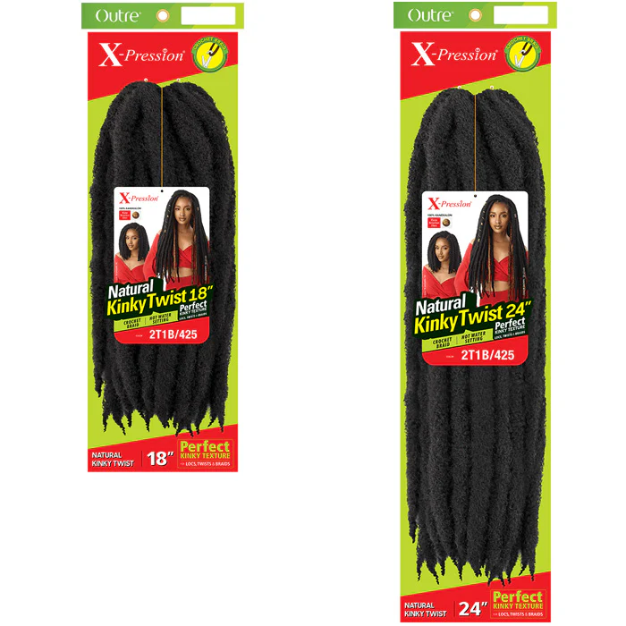 Outre X-Pression Crochet Braid - NATURAL KINKY TWIST 18"/24" - Image 5