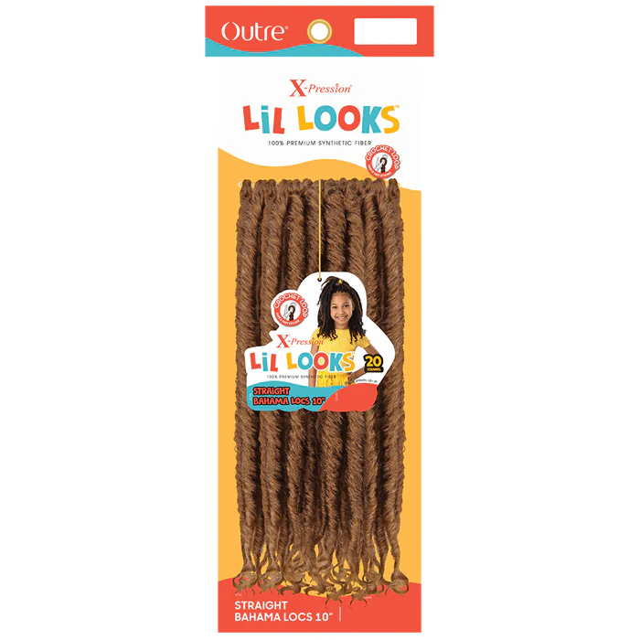 Outre X-Pression LiL Looks Kids Crochet Loop Braid - STRAIGHT BAHAMA LOCS 10" - Image 3