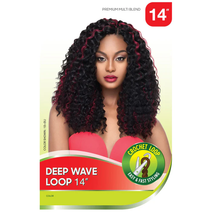 Outre X-Pression Pre-Looped Crochet Braid - DEEP WAVE LOOP 14" - Image 2