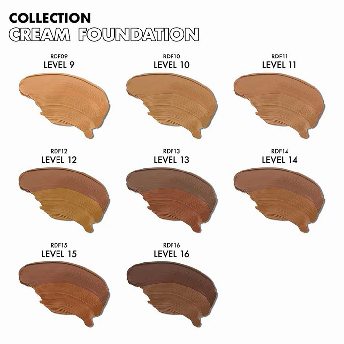 Ruby Kisses 3D Face Creator Duo Foundation & Concealer Buildable Coverage - FOUNDATION CREAM - Image 2