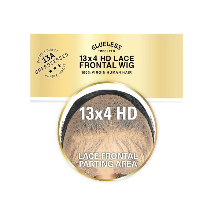 Sensationnel 13A 100% Virgin Human Hair Glueless 13x4 HD Lace Frontal Wig - LOOSE WAVE 20"- Pre-Plucked - Image 6