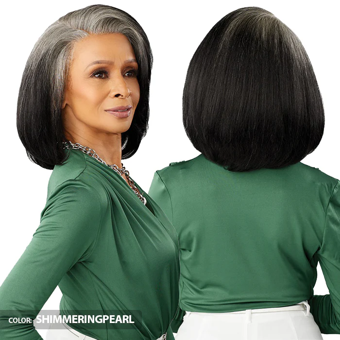 Sensationnel Bare Lace Platinum Glow Glueless Human Hair Blend 13x6 Hand-Made Lace Front Wig - CELESTINE - Image 3