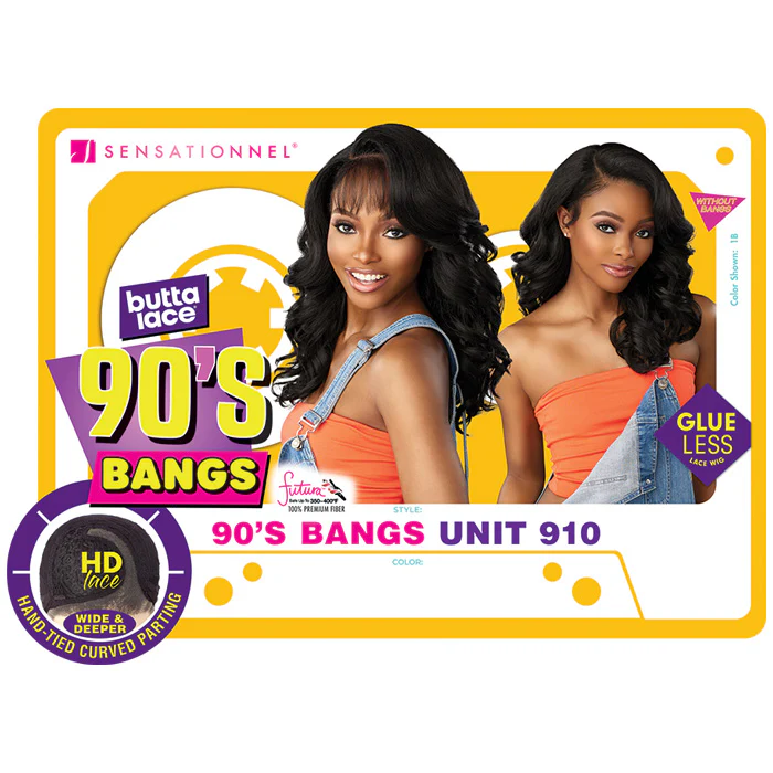Sensationnel Butta Lace Glueless 5" HD Curved Deep Lace Parting Front Wig - 90's BANGS UNIT 910 - Image 6