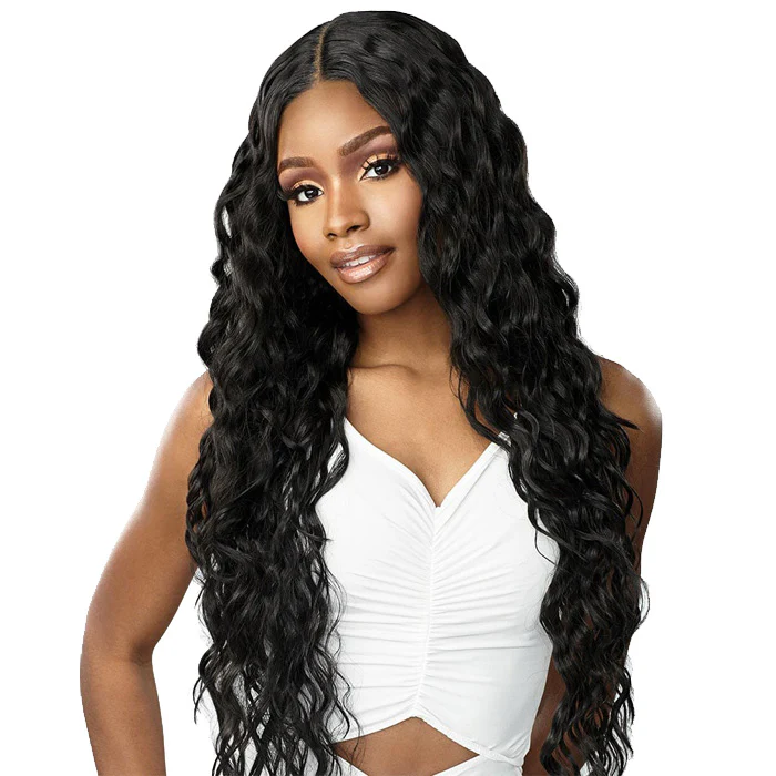Sensationnel Butta Lace Human Hair Blend HD 5" Deep Parting Lace Front Wig - LOOSE CURLY 32