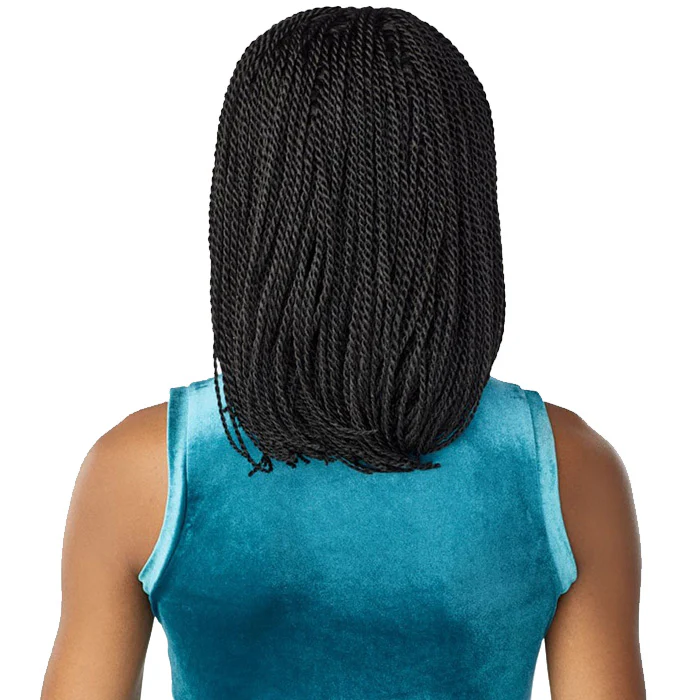 Sensationnel Cloud 9 Swiss Lace Hand-Braided 4x4 Lace Frontal Wig - SENEGAL TWIST BOB - Image 5