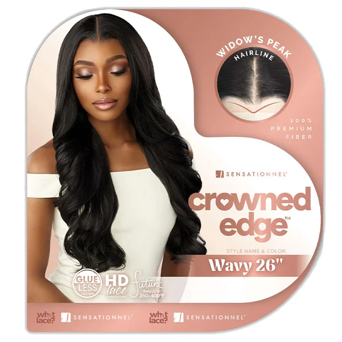 Sensationnel Crowned Edge What Lace Glueless HD 13x5 Lace Frontal Wig - WAVY 26" - Image 5