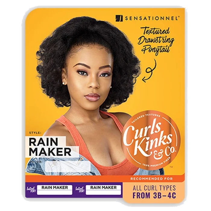 Sensationnel Curls Kinks & Co Drawstring Ponytail - RAIN MAKER - Image 5