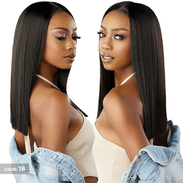 Sensationnel Curls Kinks & Co Kinky Edges Glueless HD Lace Part Wig - Y-PART KINKY SILK PRESSED 18" - Image 3