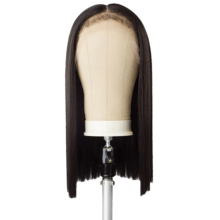 Sensationnel Curls Kinks & Co Kinky Edges Glueless HD Lace Part Wig - Y-PART KINKY SILK PRESSED 18" - Image 4