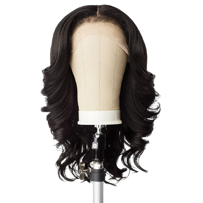 Sensationnel Curls Kinks Glueless Kinky Edges Textured HD Lace Part Wig - Y-PART KINKY BARREL CURL 20" - Image 4