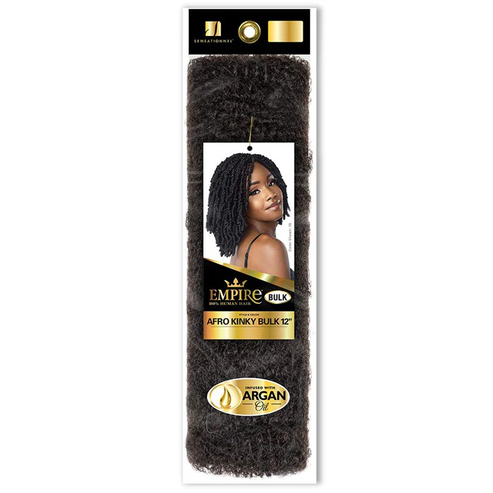 Sensationnel Empire Human Hair Braids - AFRO KINKY BULK 12" - Image 2