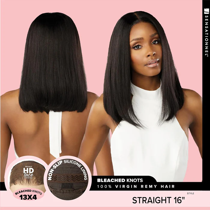 Sensationnel Pearlish Virgin Remy Human Hair 15A Glueless HD 13x4 Lace Frontal Wig - STRAIGHT 16" - Image 3