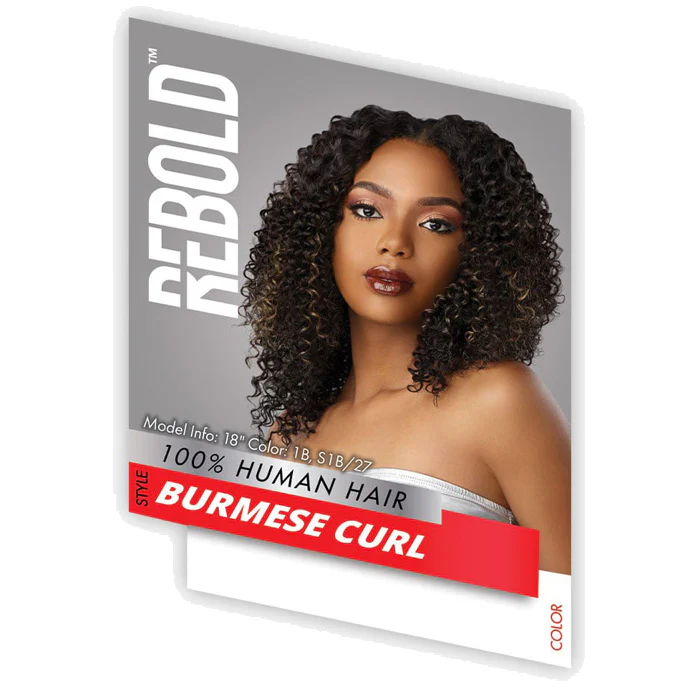 Sensationnel Rebold 100% Human Hair Weaves - BURMESE CURL (10/12/14/16/18) - Image 6