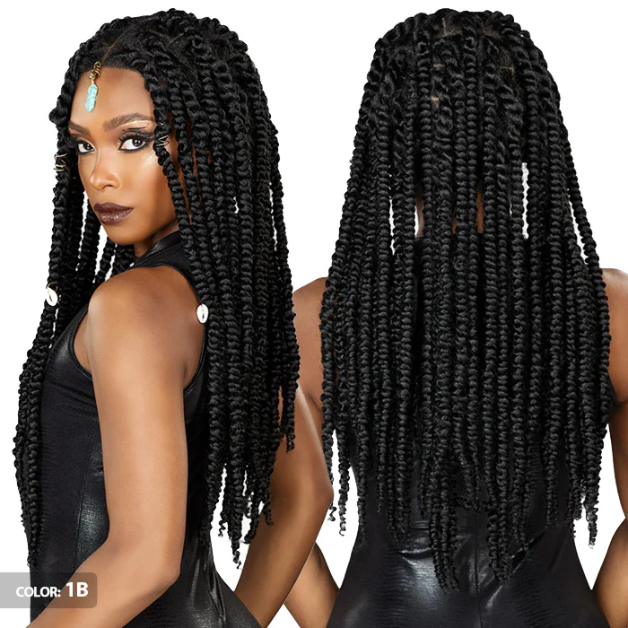 Sensationnel Strand X Glueless HD Full Lace Hand-Tied Braided Wig - UNIT 6 - Image 3
