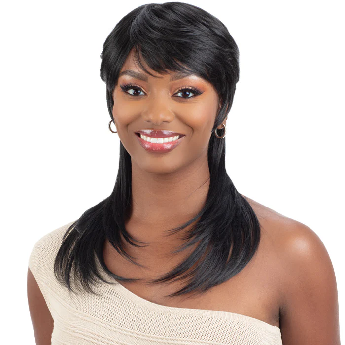 Shake N Go Equal Lite Retro Style Full Wig - STRAIGHT MULLET - Image 6