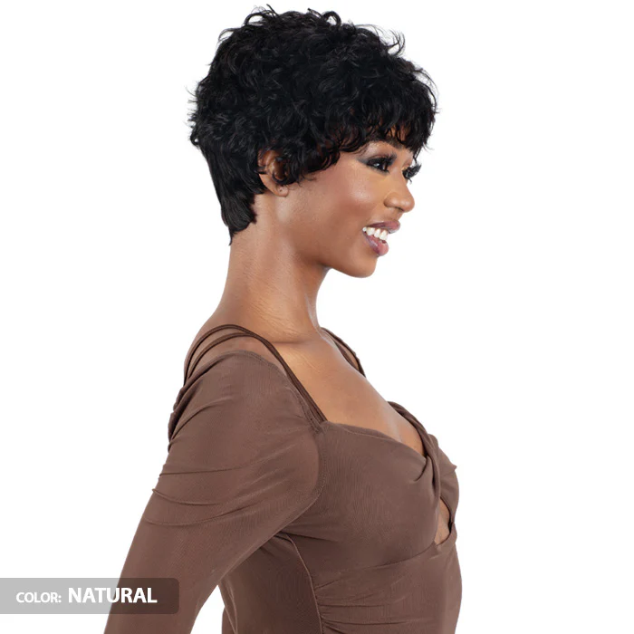 Shake N Go Golden 100% Human Hair Full Wig - EVARA - Image 3