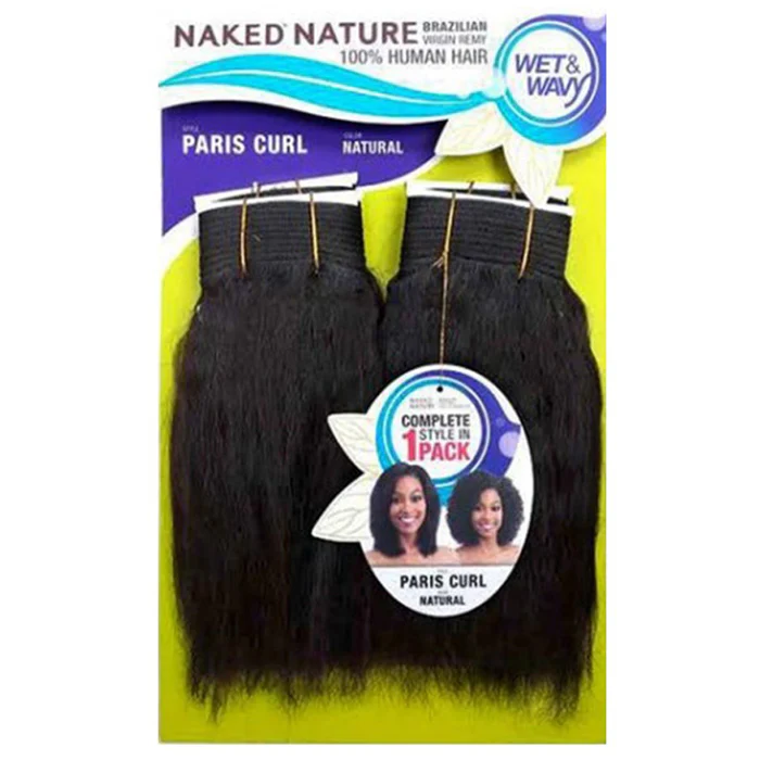 Shake-N-Go Naked Nature Wet & Wavy 100% Brazilian Virgin Remy Human Hair Weave 4X - PARIS CURL - Image 3