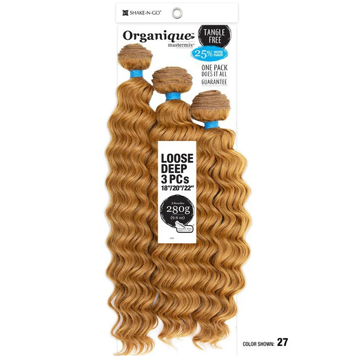 Shake-N-Go Organique Mastermix Weave - LOOSE DEEP 3PCS 14-28" - Image 10