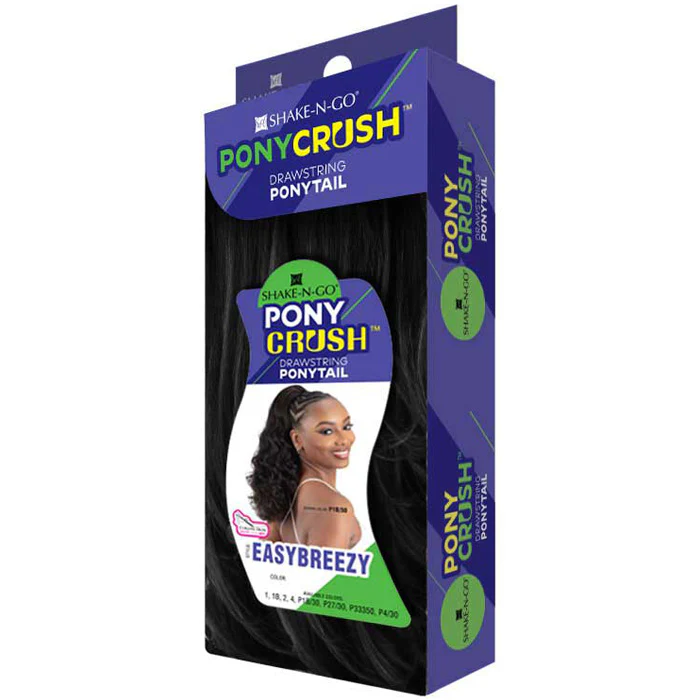 Shake N Go Pony Crush Drawstring Ponytail - EASYBREEZY - Image 3