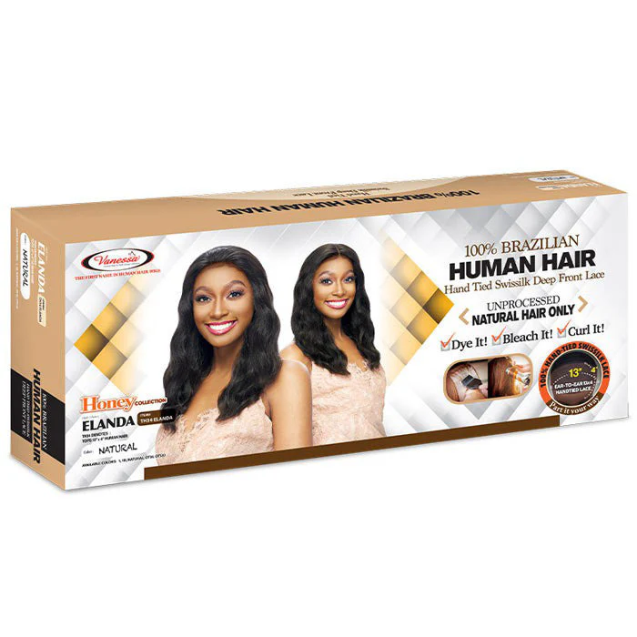 Vanessa 100% Unprocessed Human Hair 13X4 Swissilk Lace Frontal Wig - TH34 ELANDA - Image 6
