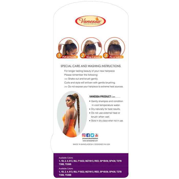 Vanessa Braiding Touch Clip In Ponytail Wrap - STB WHIP 32 - Image 5