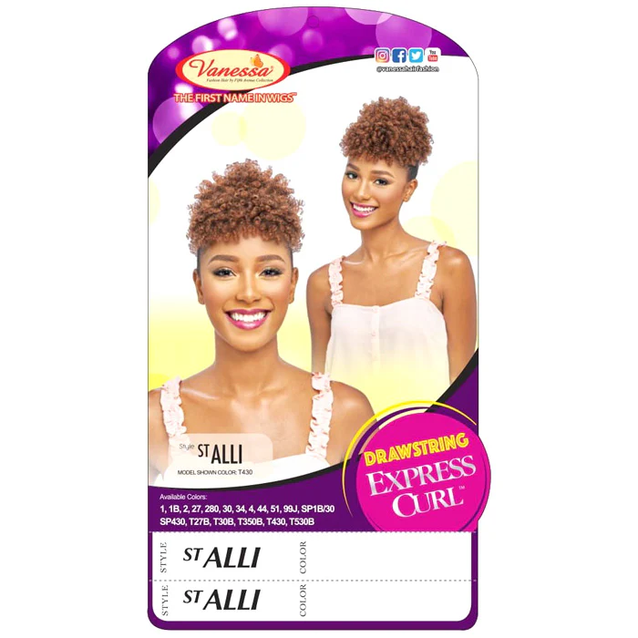 Vanessa Drawstring Express Curl Ponytail - ST ALLI - Image 4
