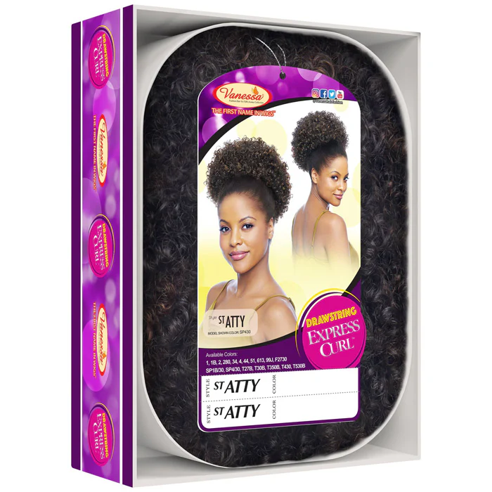Vanessa Drawstring Express Curl Ponytail - ST ATTY - Image 7