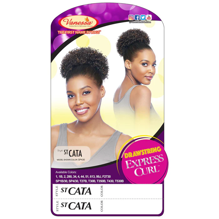 Vanessa Drawstring Express Curl Ponytail - ST CATA - Image 4