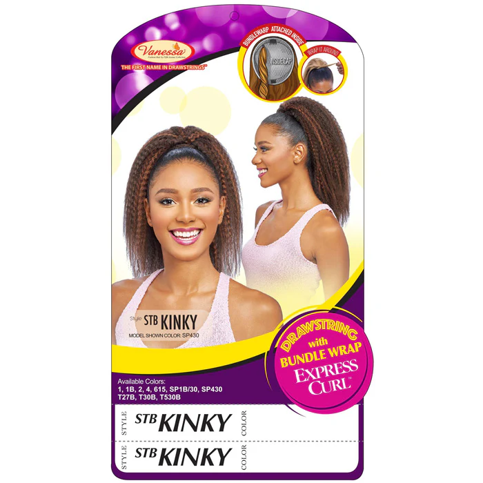 Vanessa Drawstring with Bundle Wrap Express Curl Ponytail - STB KINKY - Image 4