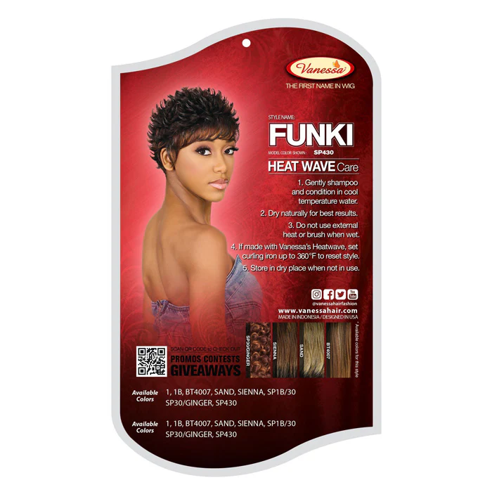 Vanessa Fashion Wigs Full Wig - FUNKI - Image 4
