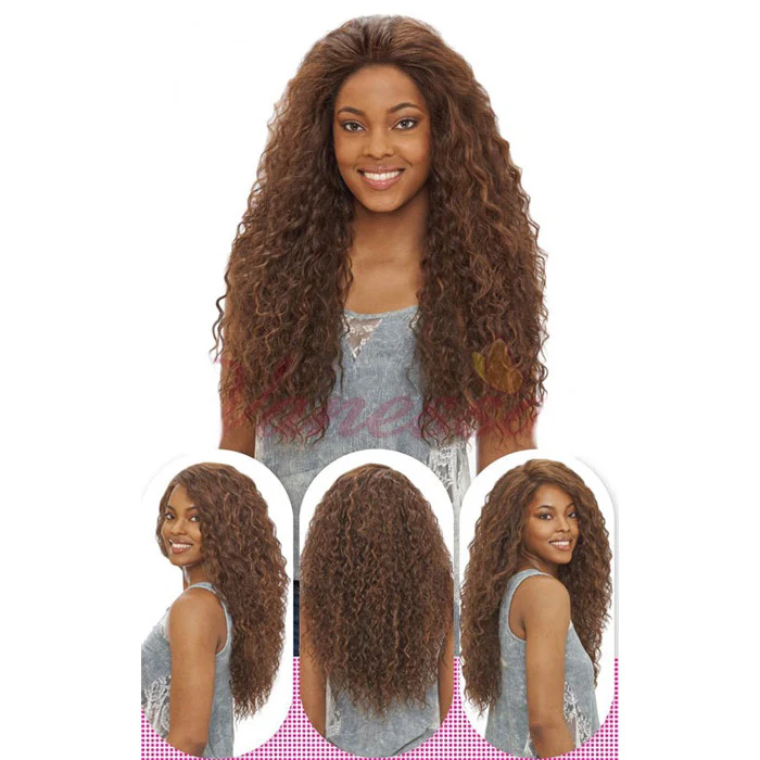 Vanessa Honey4 Brazilian Human Hair Blend 4x4 Swissilk Lace Front Wig - T4HB BETIAN - Image 2