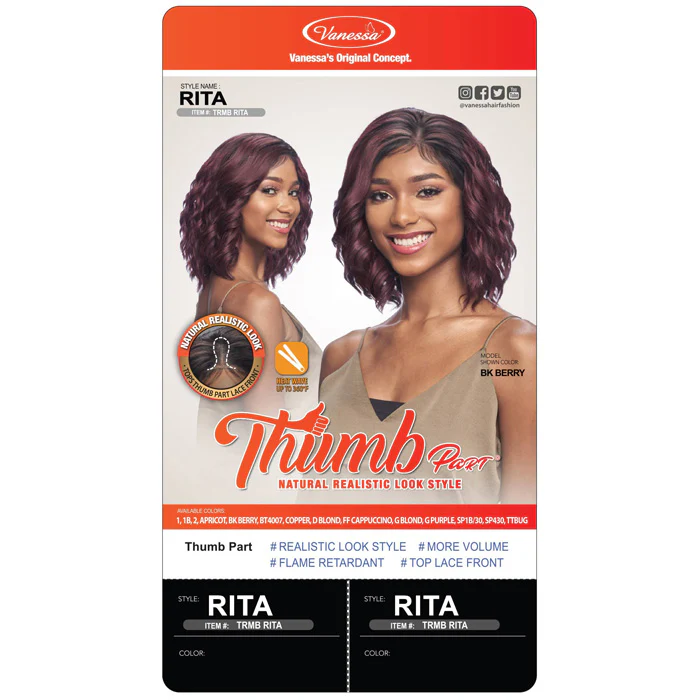 Vanessa Thumb Lace Part Wig - RITA - Image 4