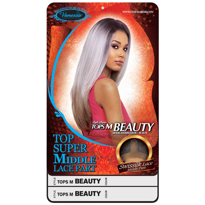 Vanessa Top Super Middle Lace Part Front Wig - TOPS M BEAUTY - Image 4