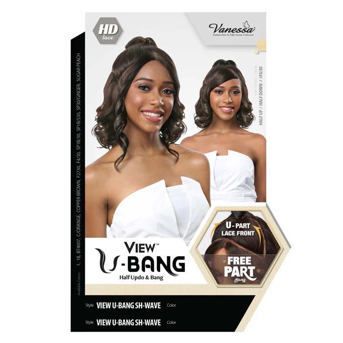 Vanessa View U-Bang Glueless HD Lace Free Part Wig - VIEW U-BANG SH-WAVE - Image 3