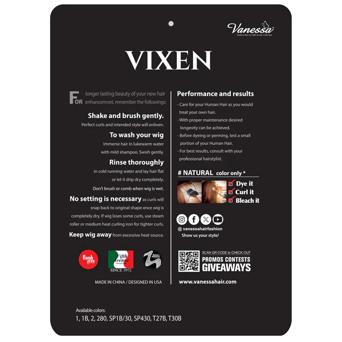 Vanessa Vixen 100% Human Hair Full Wig - HH CINCO - Image 4