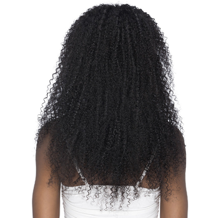 Vivica A Fox 100% Natural Remi Human Hair 26" LAYERED BOHEMIAN CURL WITH BLUNT BANG Wig - Image 3