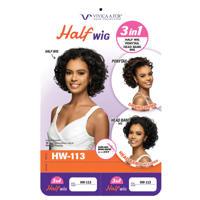Vivica A Fox Drawstring 3 in 1 Half Wig - HW-113 - Image 4