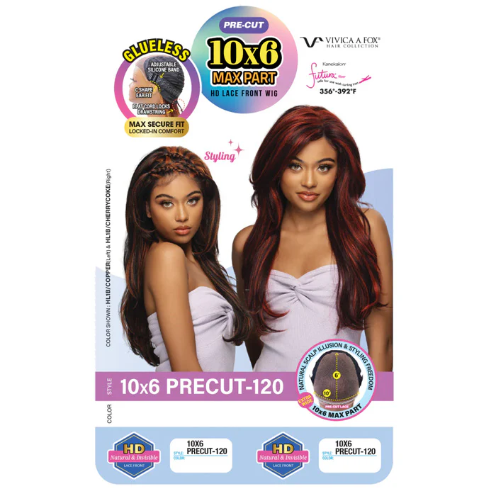 Vivica A Fox Glueless HD 10x6 Lace Frontal Wig - 10x6 PRECUT-120 - Image 4