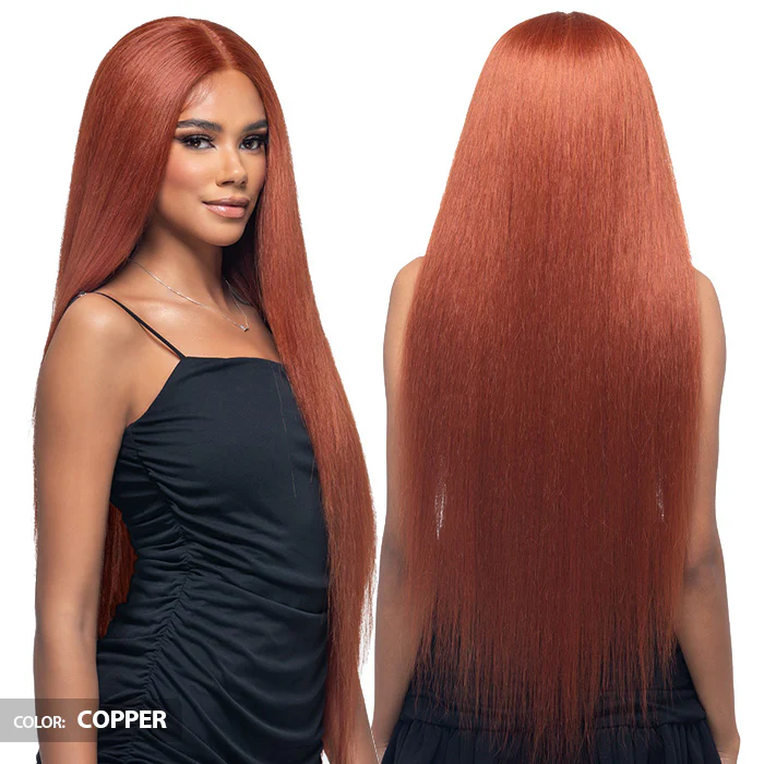 Vivica A Fox Wanna Bee Human Hair Blend 5" Deep Part HD Lace Front Wig - WNB-1 - Image 3