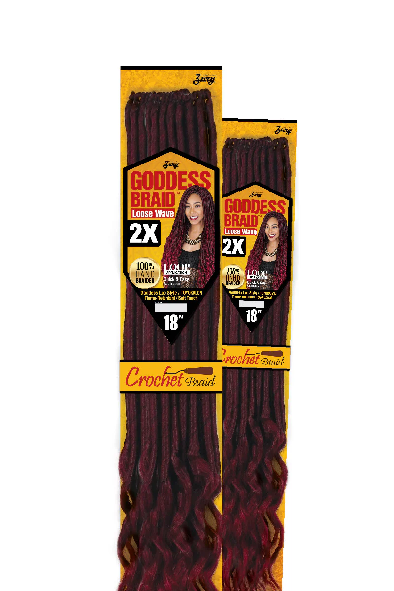 Zury Goddess Loc Crochet Braid 2X LOOSE WAVE 18 Inch - Image 2