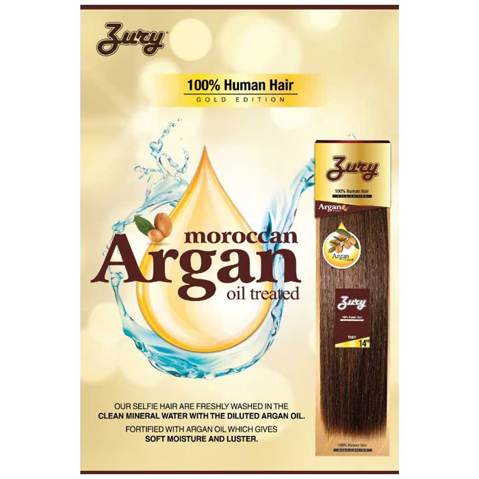 Zury Sis Gold Edition 100% Human Hair Weave - JERRY 10-18" (Argan Oil Treated) - Image 5