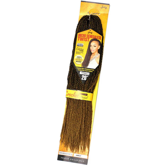 Zury Sis Crochet Braid - MICRO SENEGALESE TWIST 20" (100% Hand Braided) - Image 2