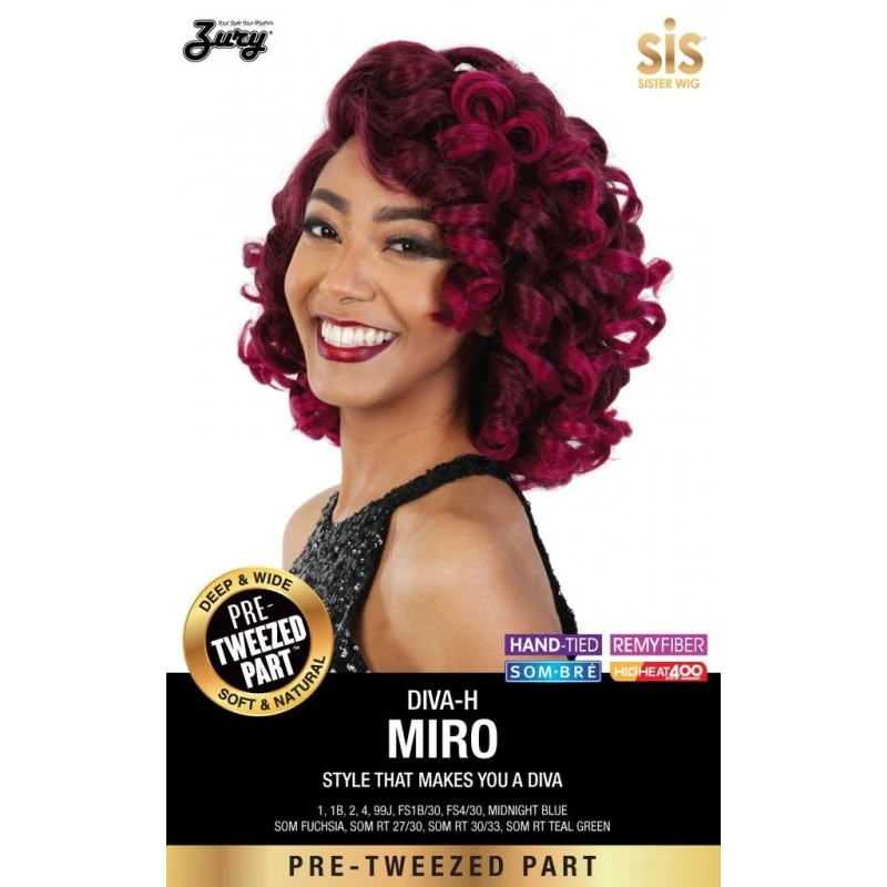 Zury Sis Diva Pre Tweezed Part Lace Wig DIVA H MIRO - Image 2