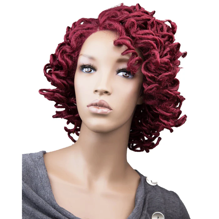 Zury Sis Synthetic Lace Front Wig Curly Faux Loc Lace - BELLA - Image 8