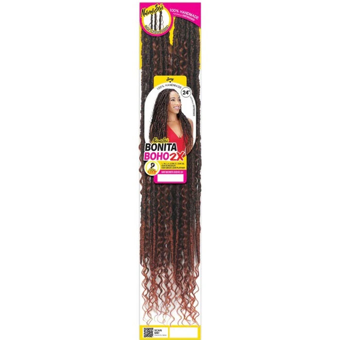 Zury Sis Naturalistar Pre-Loop Crochet Braids - BONITA BOHO 2X 24" - Image 2