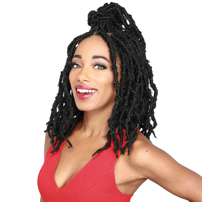 Zury Sis Knotless Braided 4x5 Free Part Lace Front Wig - DIVA LACE BUTTERFLY LOC SHORT - Image 2